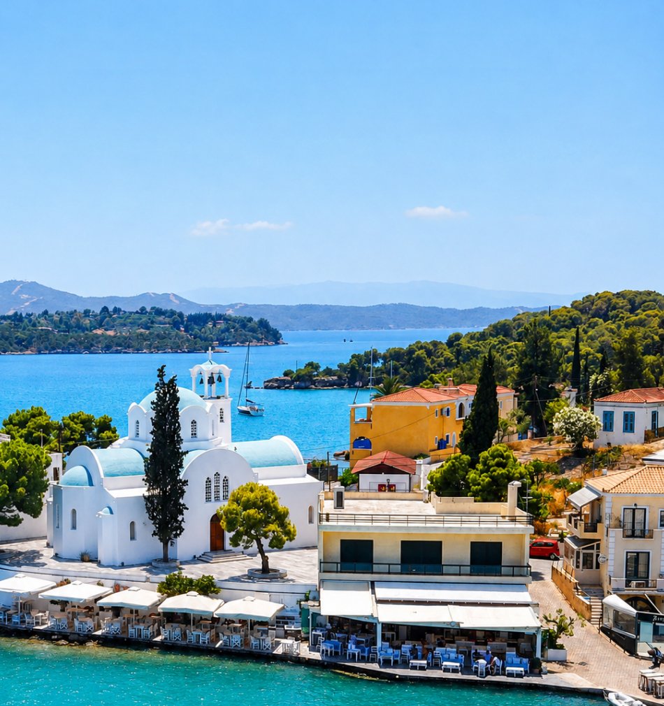 Porto Heli Greece Coastline