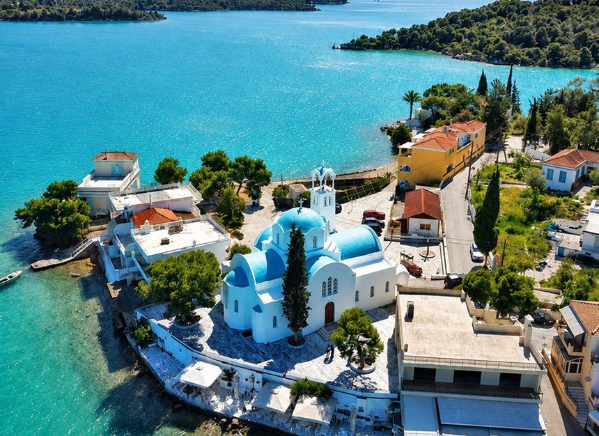 Porto Heli Greece Seaside Landscape